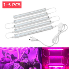 1-5Pcs Phytolamp for Plants LED Grow Light T5 Tube Full Spectrum Phytolamps For Plant 30cm 6W Vegetable Flowers Phyto Lamp