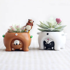 Cartoon Animal Flower Pots